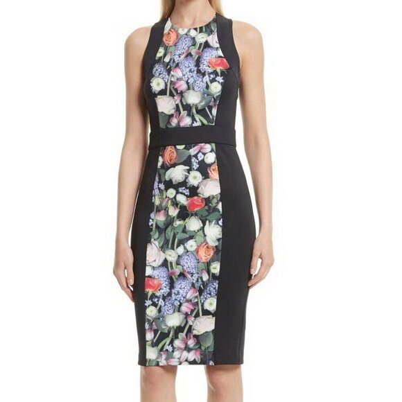 Ted Baker London Akva Kensington Floral Body-Con Dress - Picture 1 of 3
